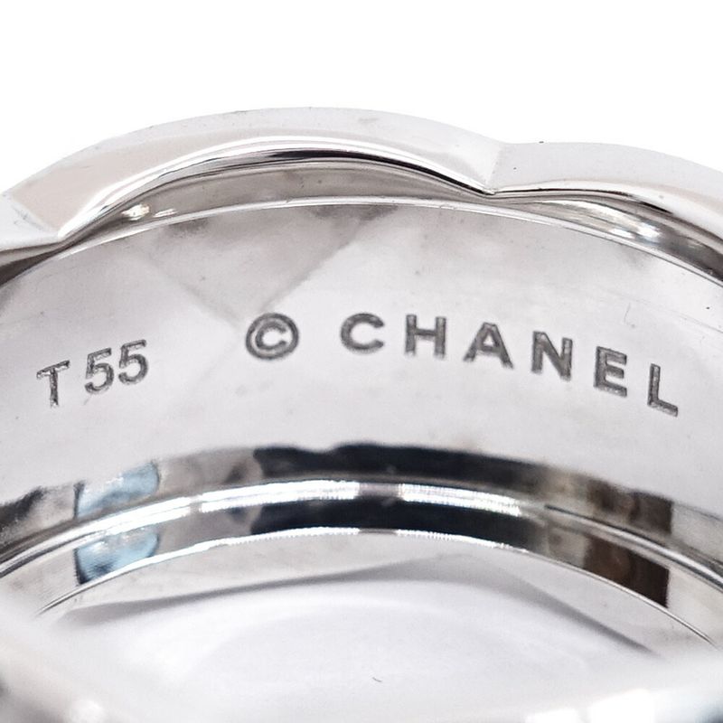 Chanel 18K White Gold Coco Crush Ring Large