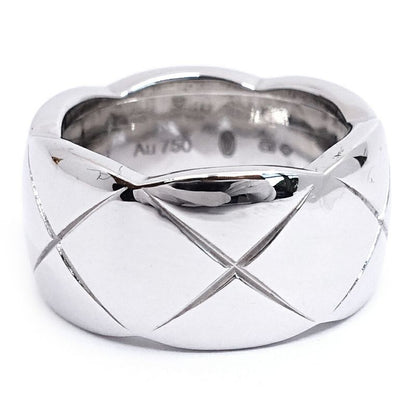 Chanel 18K White Gold Coco Crush Ring Large