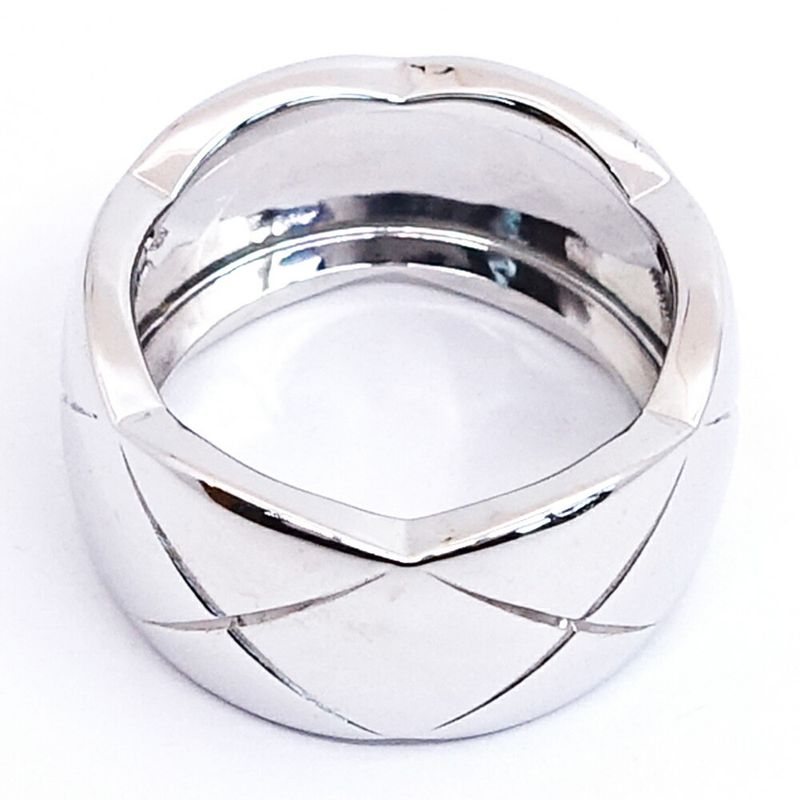 Chanel 18K White Gold Coco Crush Ring Large