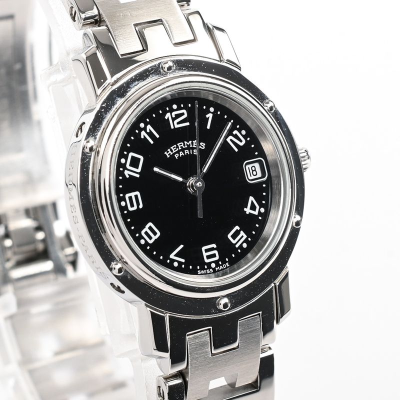 Hermes Watch Clipper Black