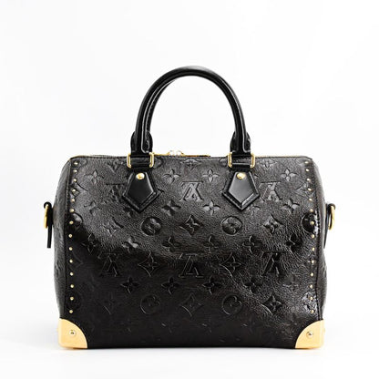 Louis Vuitton Handbag Speedy Trunk 25 Dark Brown Acajou