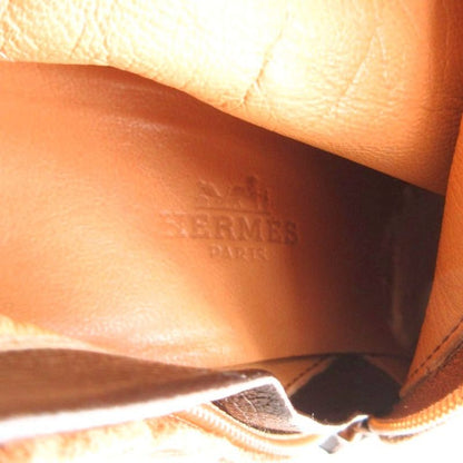Hermes Long Boots Suede Contrast Leather Side Zip Camel YJ