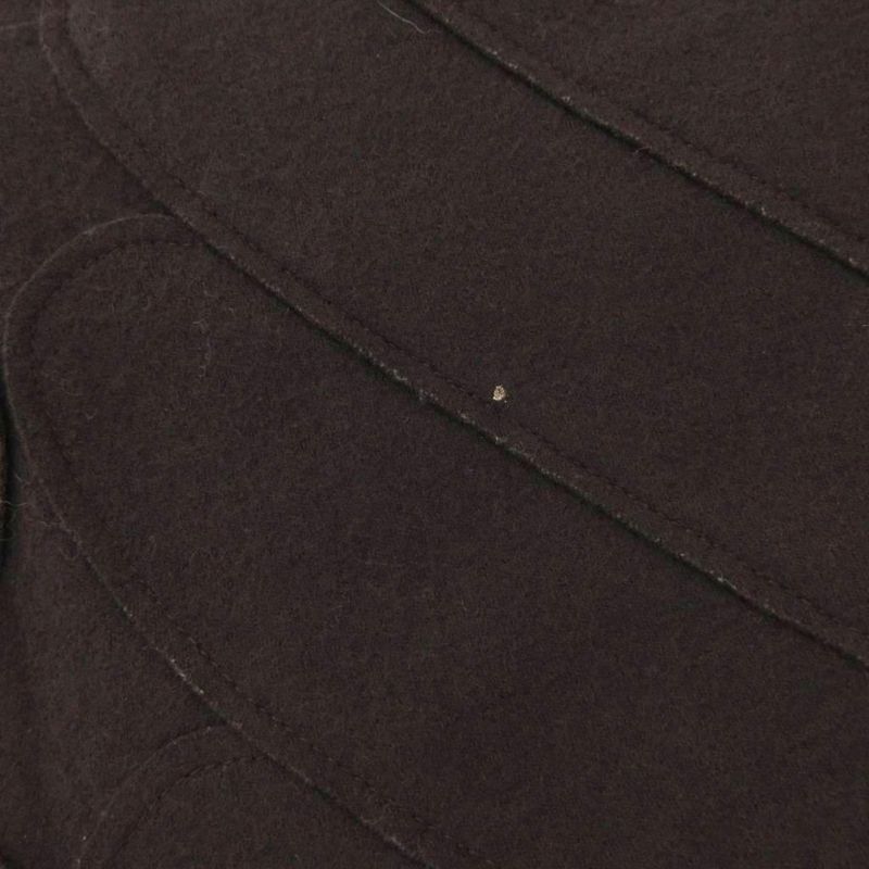 Fendi Dress Scallop Sleeveless Long Wool 42 Brown