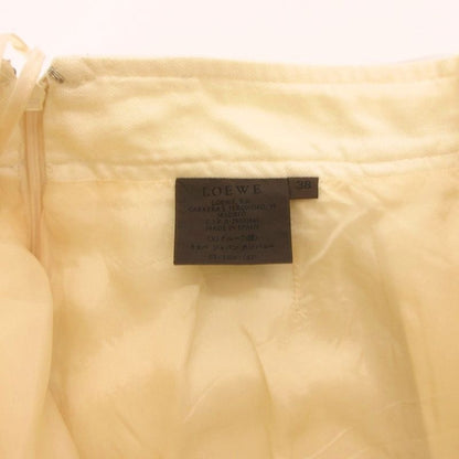 Loewe Tuck Skirt Gathered Knee Length Hemp