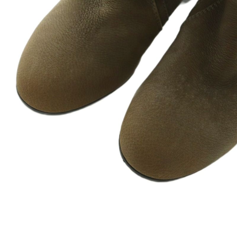 Chanel Long Boots Chunky Heel 35.5 Brown
