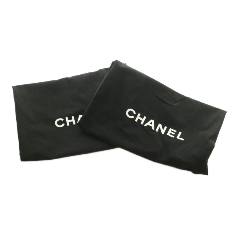 Chanel Long Boots Chunky Heel 35.5 Brown