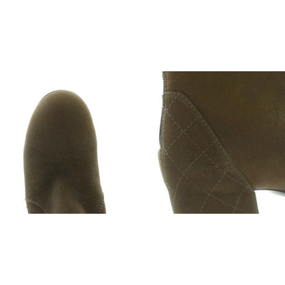 Chanel Long Boots Chunky Heel 35.5 Brown