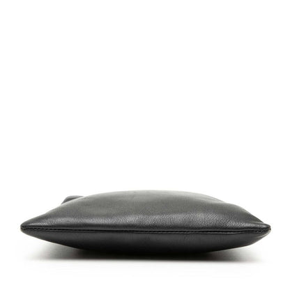 Loewe Anagram Crossbody Shoulder Bag Pochette Black Leather