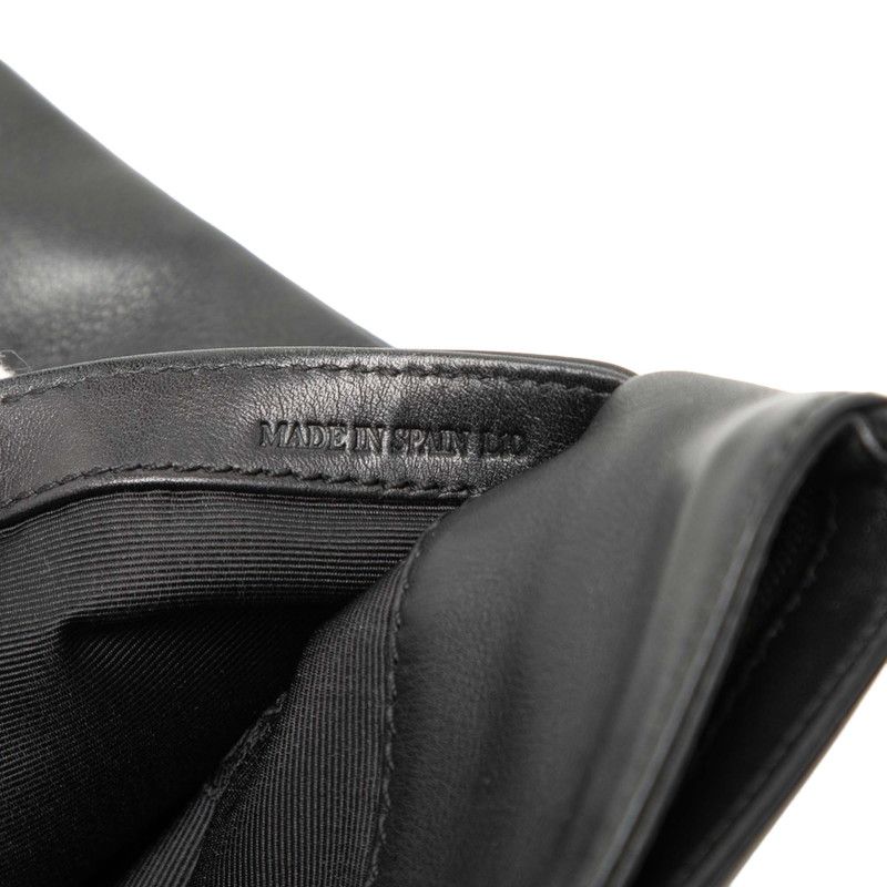 Loewe Anagram Crossbody Shoulder Bag Pochette Black Leather