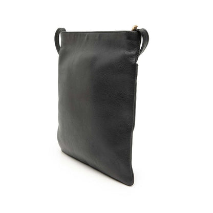 Loewe Anagram Crossbody Shoulder Bag Pochette Black Leather