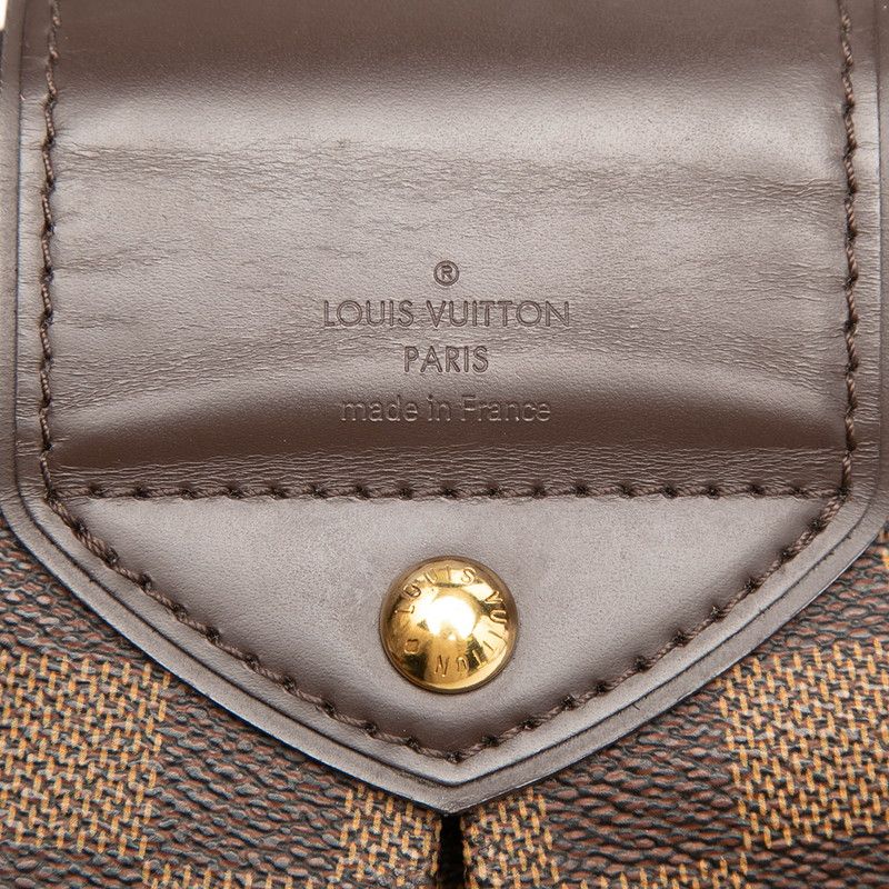 Louis Vuitton Damier Sistina PM Brown Leather Handbag