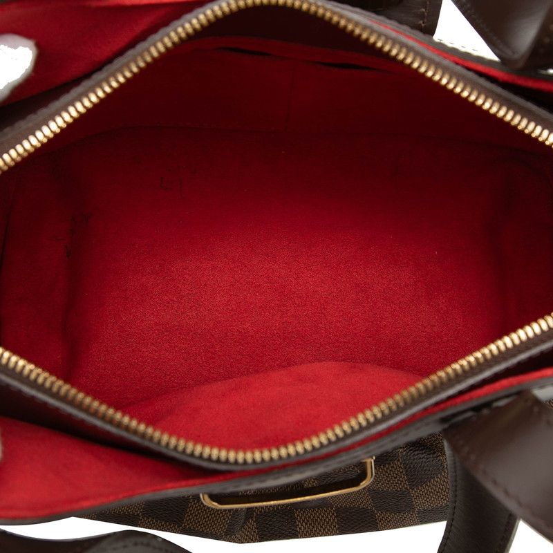 Louis Vuitton Damier Sistina PM Brown Leather Handbag