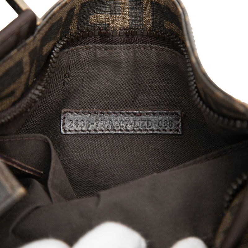 Fendi Zucca Crossbody Shoulder Bag Brown