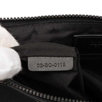 Dior Kaws Pouch Clutch Black Multicolor Nylon Leather