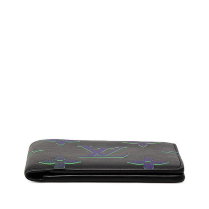 Louis Vuitton Monogram Spotlight Portefeuille Multiple Bifold Wallet Billfold Noir Black Multicolor