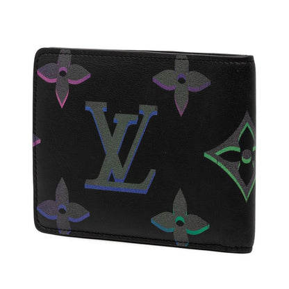 Louis Vuitton Monogram Spotlight Portefeuille Multiple Bifold Wallet Billfold Noir Black Multicolor