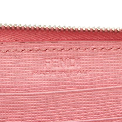 Fendi Monster Star Coin Purse Pink Black Leather