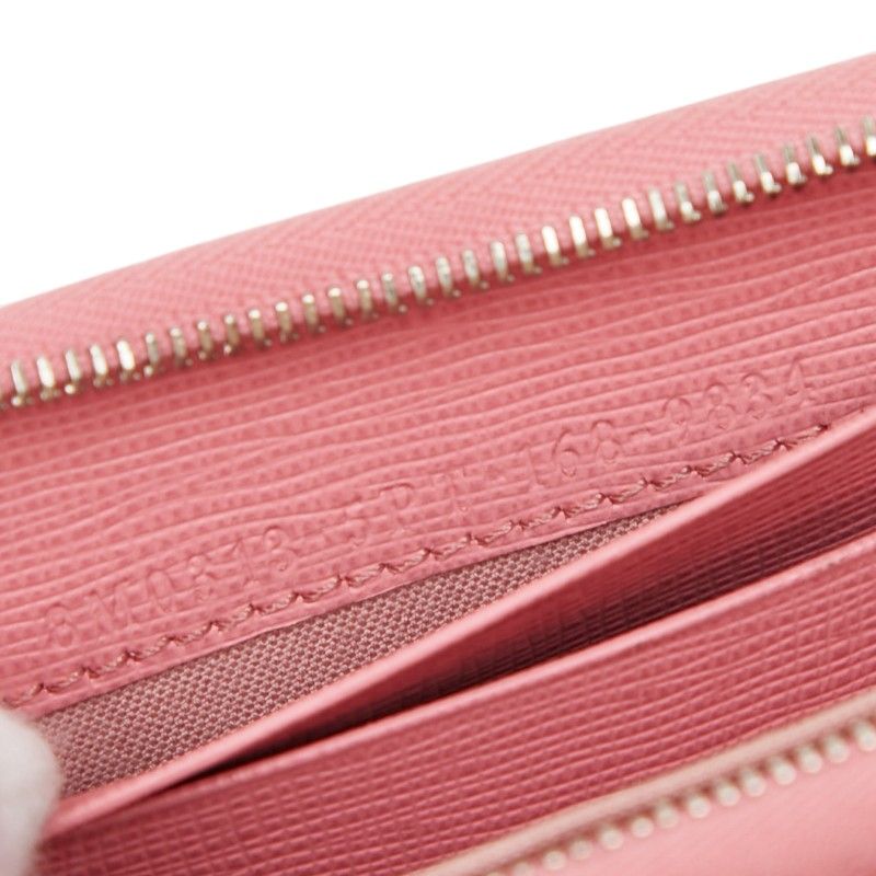 Fendi Monster Star Coin Purse Pink Black Leather