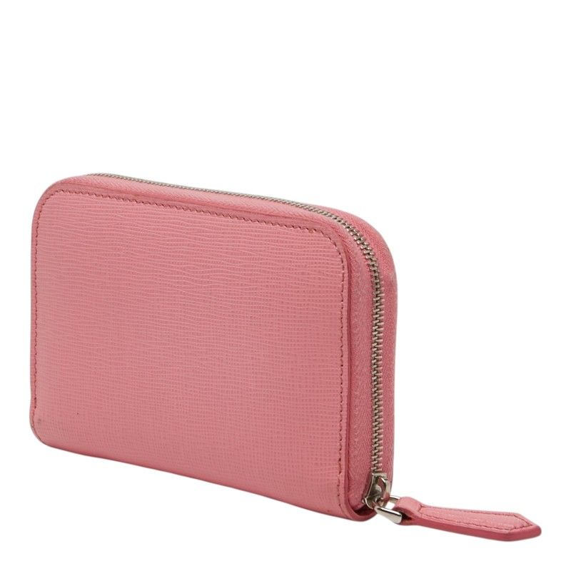 Fendi Monster Star Coin Purse Pink Black Leather