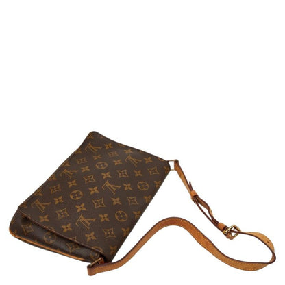 Louis Vuitton Monogram Musette Tango Short Brown Leather Shoulder Bag