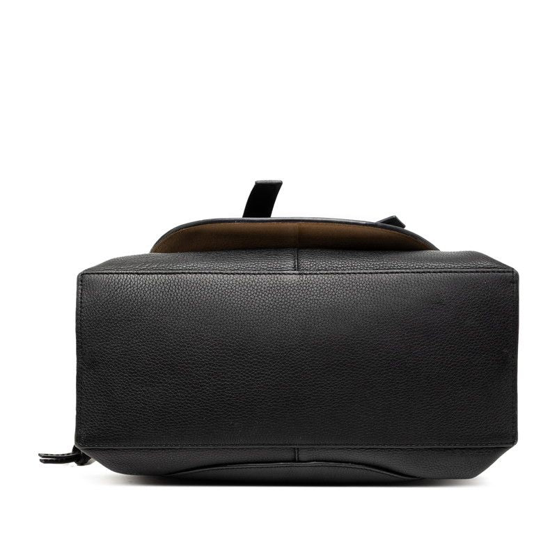Loewe Anagram Gate Small Top Handle Shoulder Bag 2-Way Black Leather