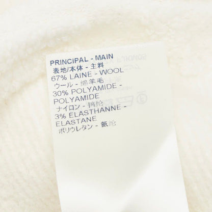 Louis Vuitton Logo Short Sleeve Knit Top L Ivory Wool