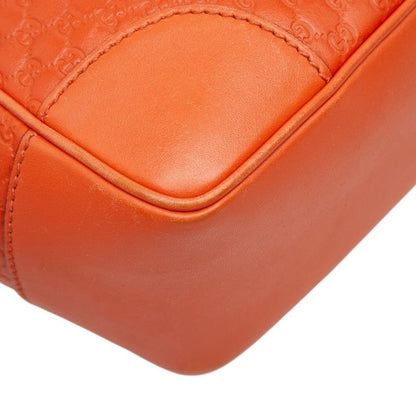 Gucci Micro Guccissima 2-Way Shoulder Bag Orange Leather