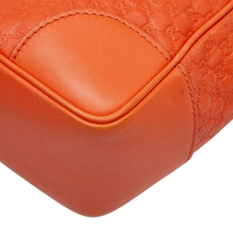 Gucci Micro Guccissima 2-Way Shoulder Bag Orange Leather
