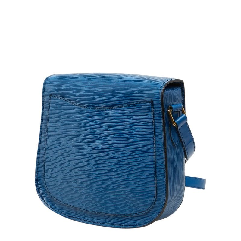 Louis Vuitton Epi Saint Cloud Crossbody Shoulder Bag Toledo Blue Leather