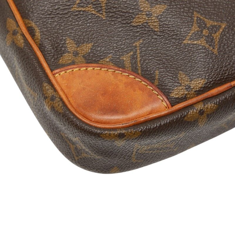 Louis Vuitton Monogram Danube Crossbody Shoulder Bag Brown Leather