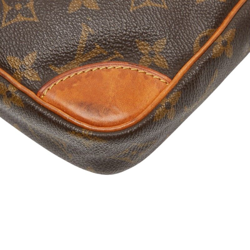 Louis Vuitton Monogram Danube Crossbody Shoulder Bag Brown Leather