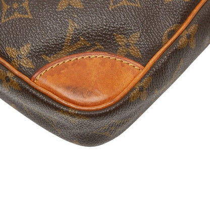 Louis Vuitton Monogram Danube Crossbody Shoulder Bag Brown Leather