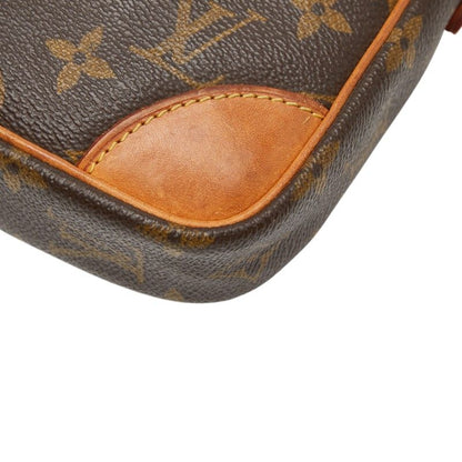 Louis Vuitton Monogram Danube Crossbody Shoulder Bag Brown Leather