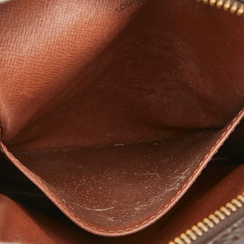 Louis Vuitton Monogram Danube Crossbody Shoulder Bag Brown Leather