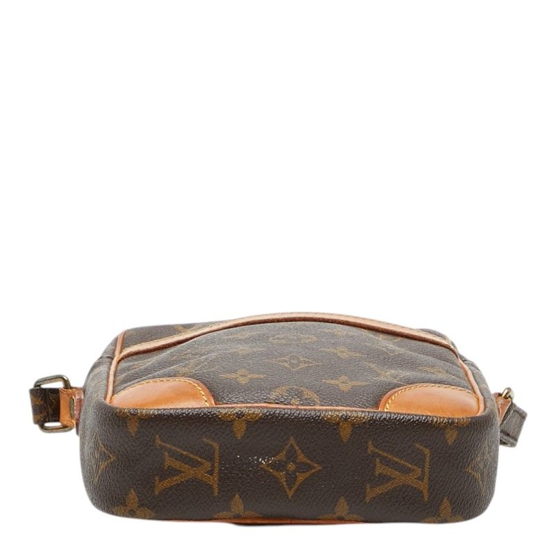 Louis Vuitton Monogram Danube Crossbody Shoulder Bag Brown Leather