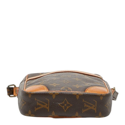 Louis Vuitton Monogram Danube Crossbody Shoulder Bag Brown Leather