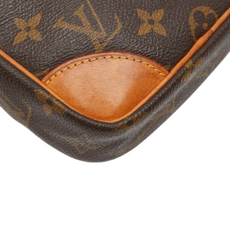 Louis Vuitton Monogram Danube Crossbody Shoulder Bag Brown Leather