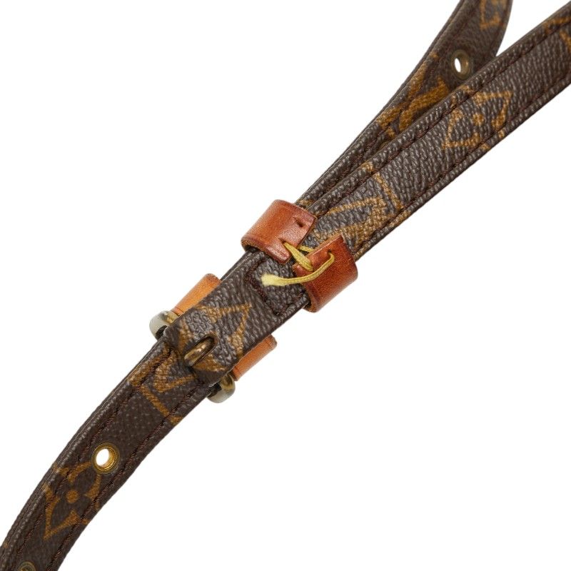 Louis Vuitton Monogram Danube Crossbody Shoulder Bag Brown Leather