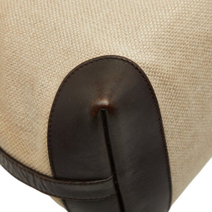 Gucci Craft Tote Beige Brown Canvas Leather