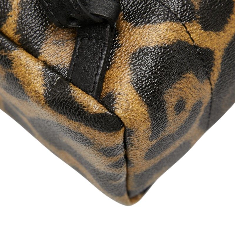 Louis Vuitton Leopard Palm Spring Backpack PM Brown Black