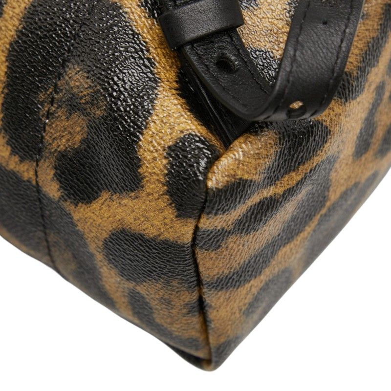 Louis Vuitton Leopard Palm Spring Backpack PM Brown Black
