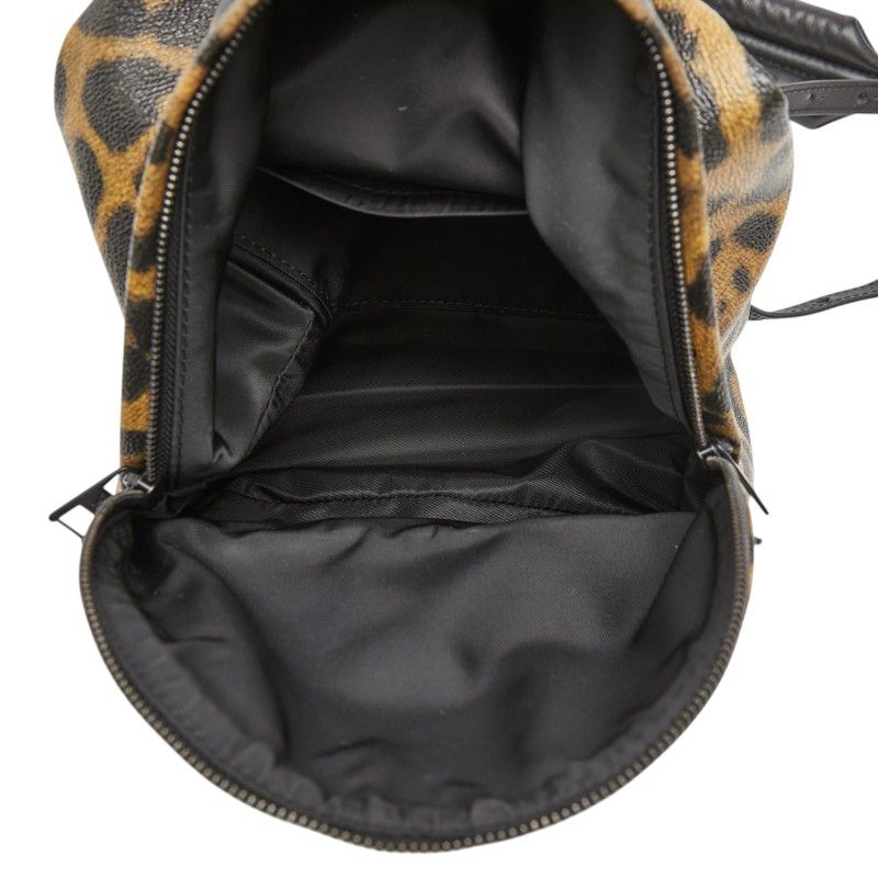 Louis Vuitton Leopard Palm Spring Backpack PM Brown Black
