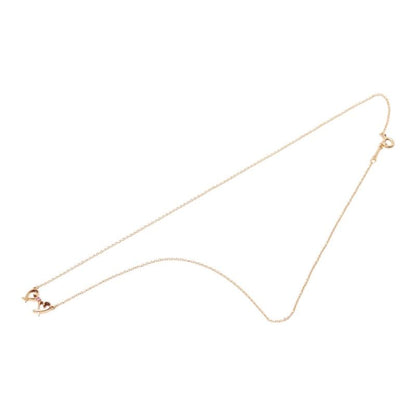 Tiffany & Co Paloma Picasso Double Loving Heart Chain Pendant Necklace Pink