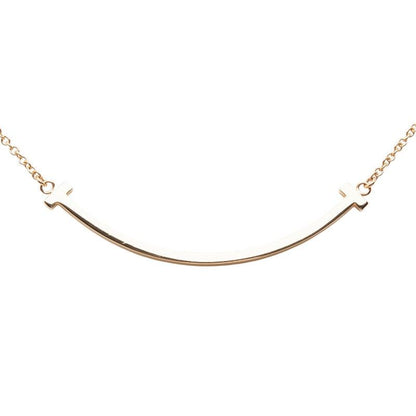 Tiffany & Co Cut Smile Pendant Small Pink Gold 18K