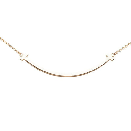 Tiffany & Co Cut Smile Pendant Small Pink Gold 18K