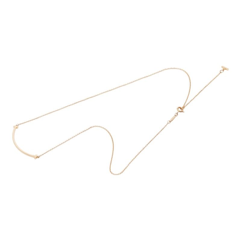 Tiffany & Co Cut Smile Pendant Small Pink Gold 18K
