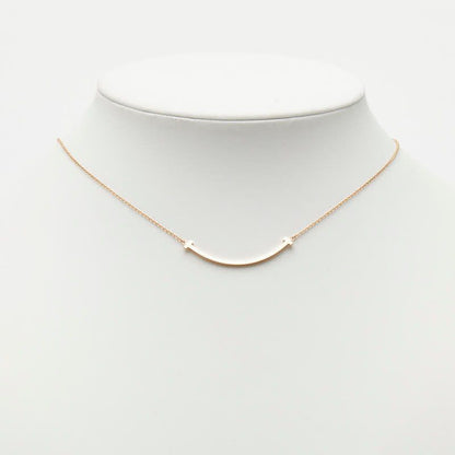Tiffany & Co Cut Smile Pendant Small Pink Gold 18K