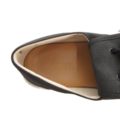 Loewe Anagram Flap Sneakers Shoes Low Cut Logo Embroidery Bicolor 37 White