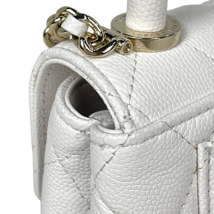 Chanel CC Logo Mini 2-Way Chain Shoulder Bag Quilted