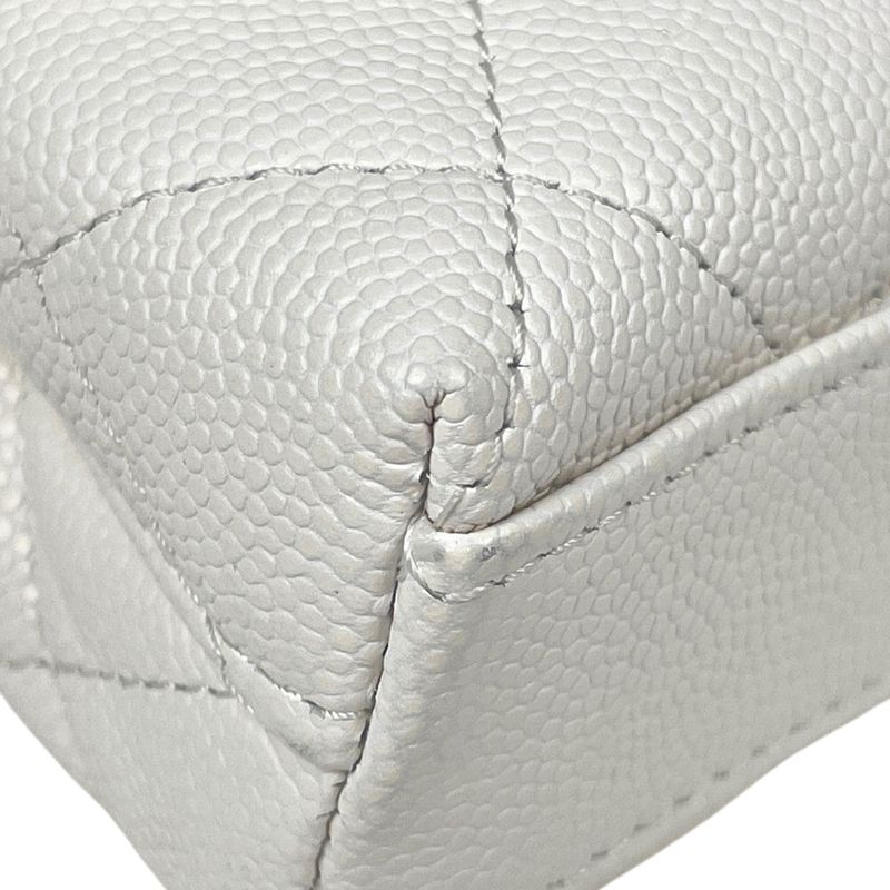 Chanel CC Logo Mini 2-Way Chain Shoulder Bag Quilted
